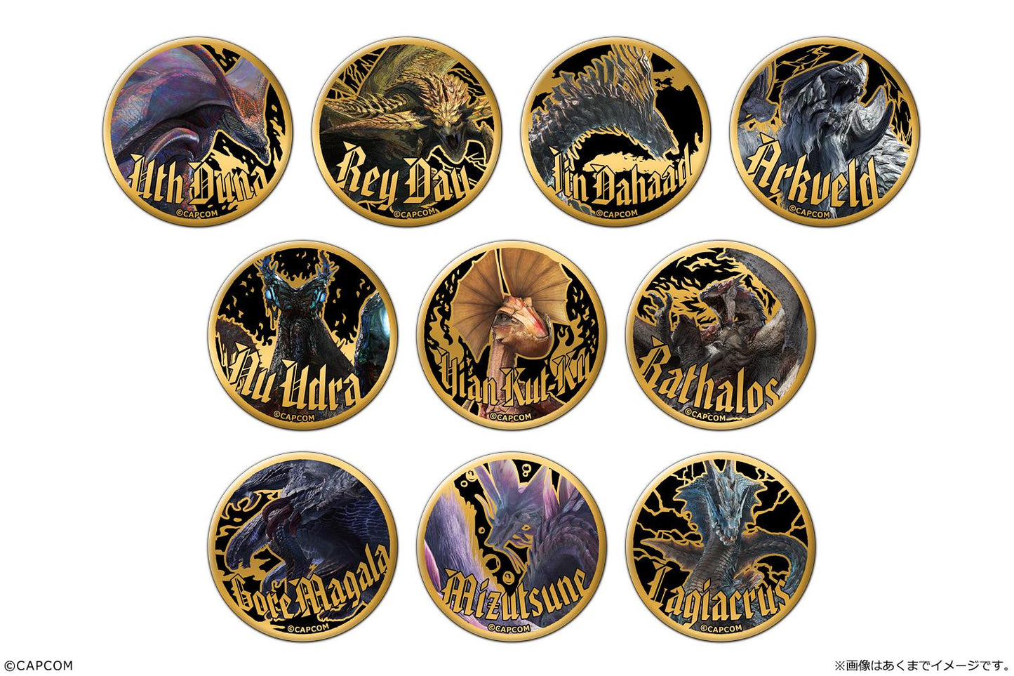 《怪物獵人物語》WILDS_金屬徽章收藏【BOX/10個裝】