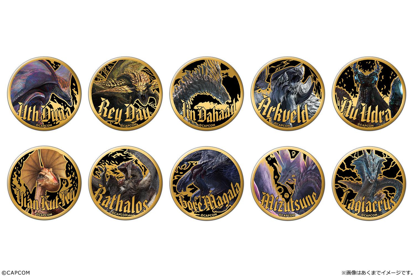 《怪物獵人物語》WILDS_金屬徽章收藏【BOX/10個裝】