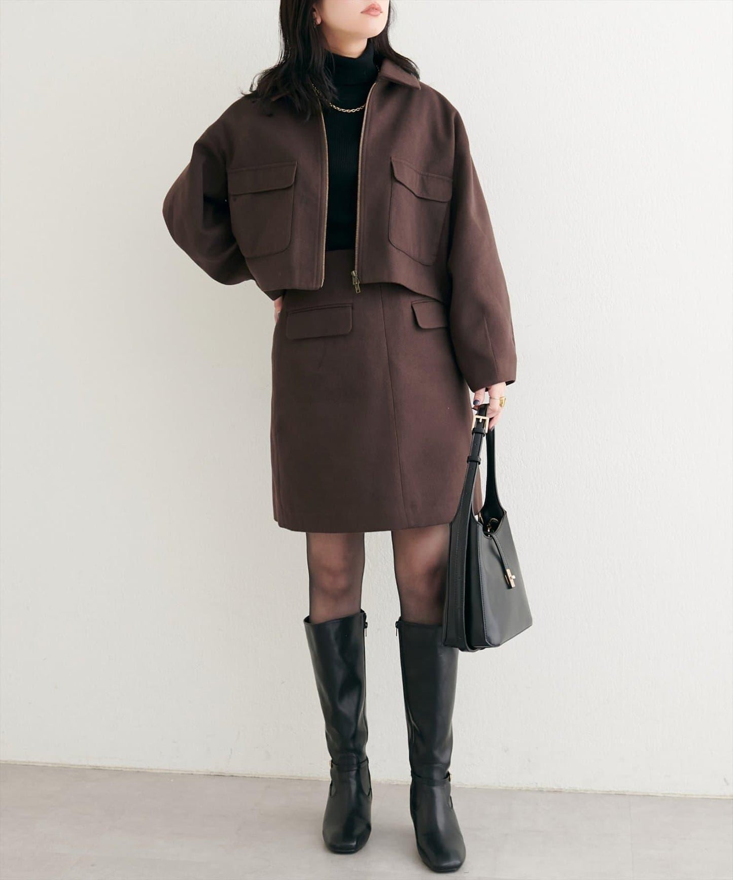 帶領雙拉鍊夾克