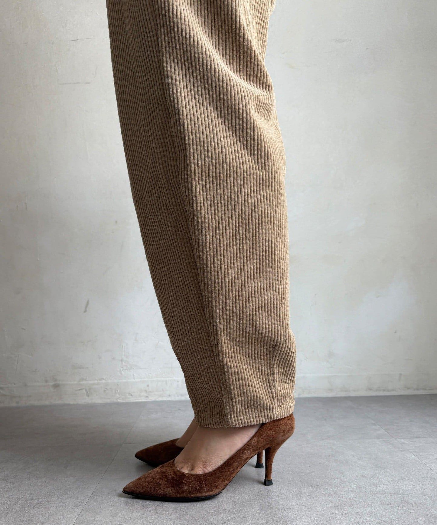 燈芯絨寬鬆長褲