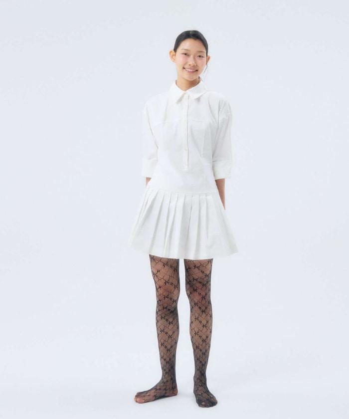花卉提花蕾絲襪