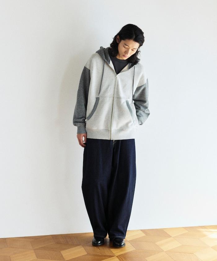 COMFORT HEATHER 復古風格 內刷毛 拉鍊連帽衛衣