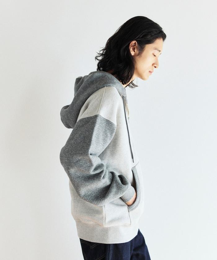 COMFORT HEATHER 復古風格 內刷毛 拉鍊連帽衛衣