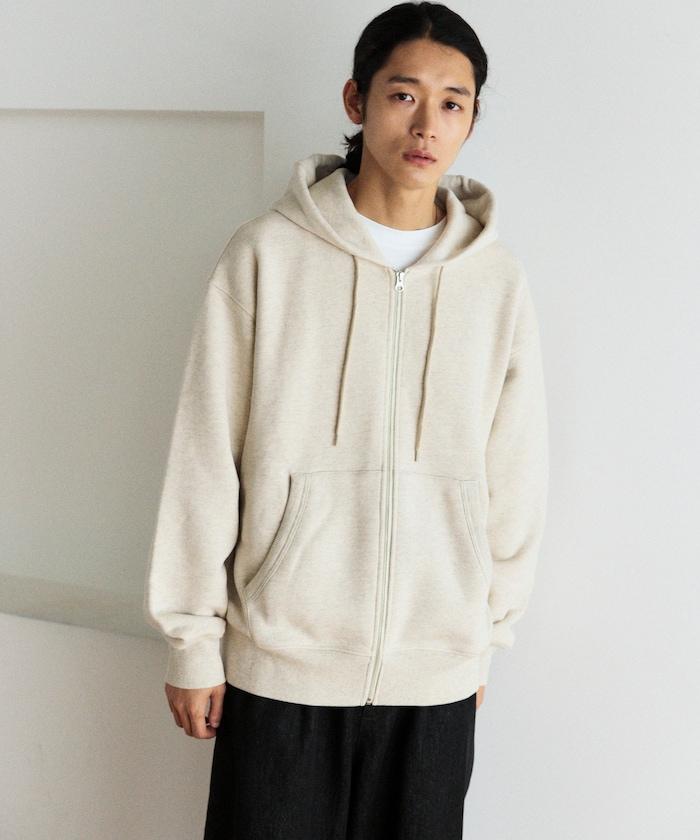 COMFORT HEATHER 復古風格 內刷毛 拉鍊連帽衛衣