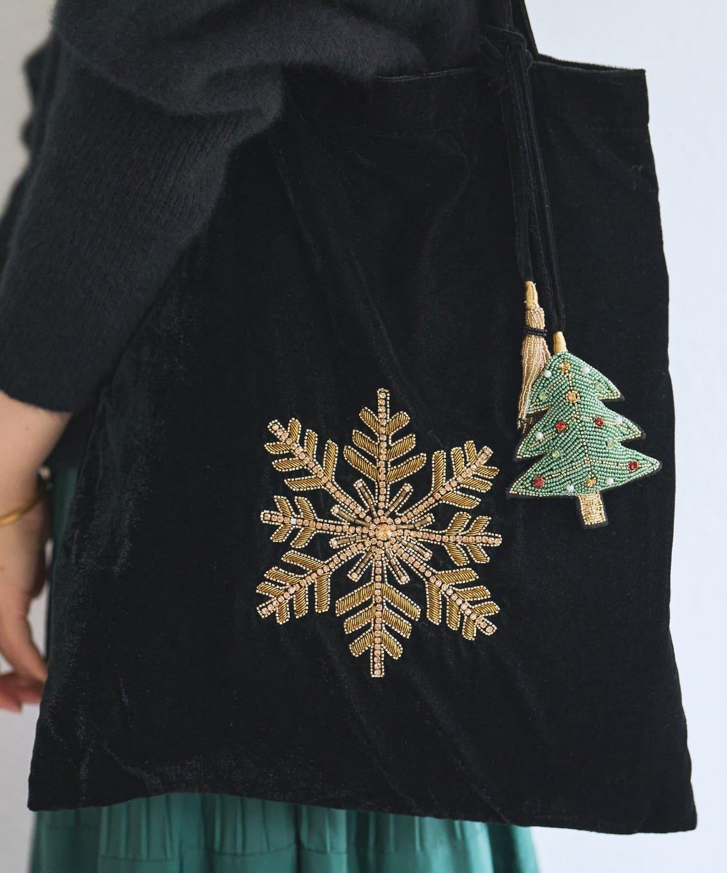 《CITRUS》雪花刺繡托特包