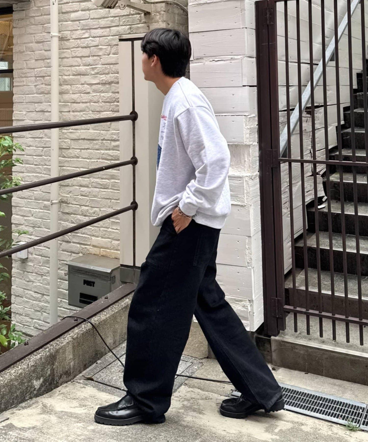 【中性款】地圖圖案衛衣套頭衫