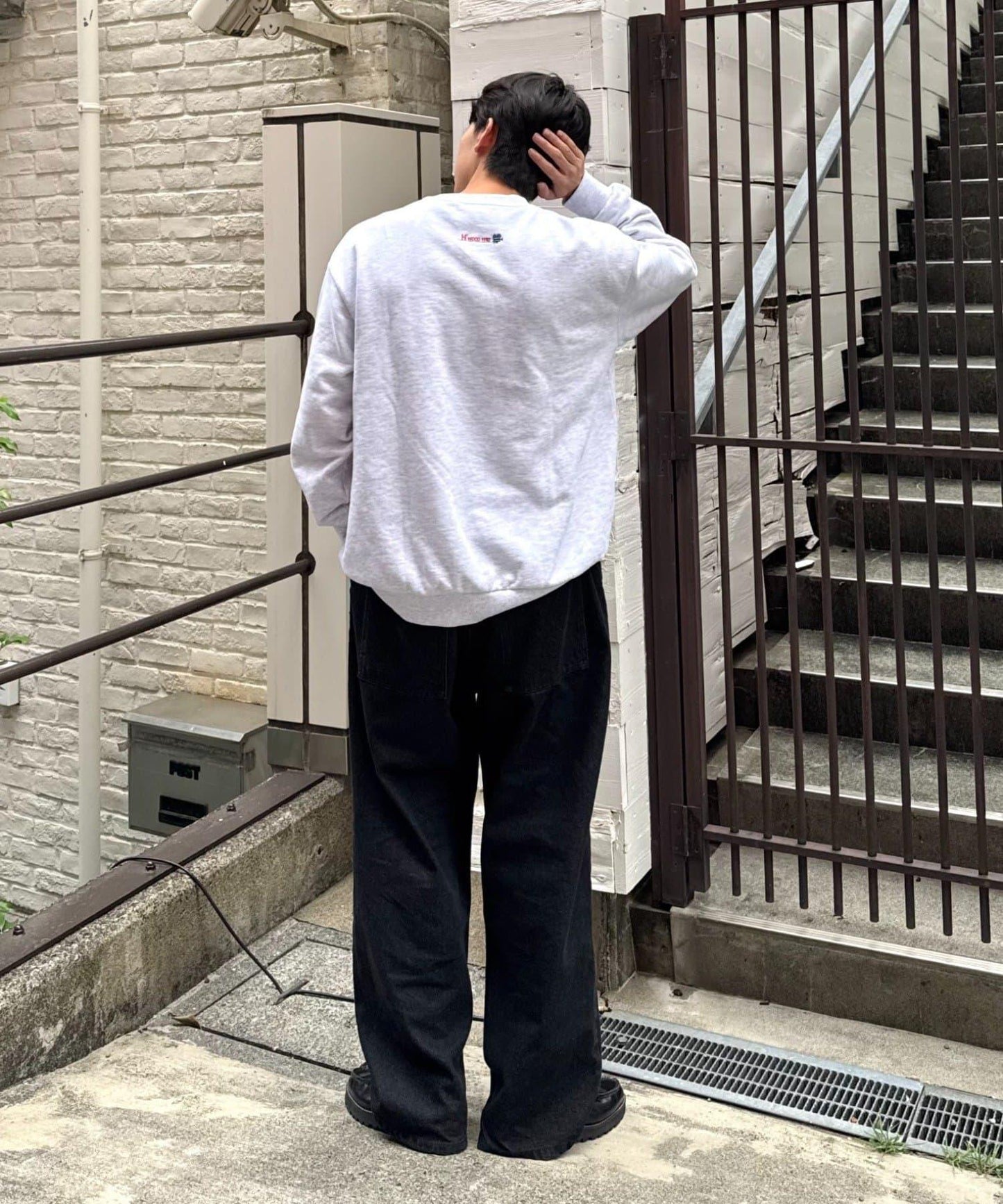 【中性款】地圖圖案衛衣套頭衫