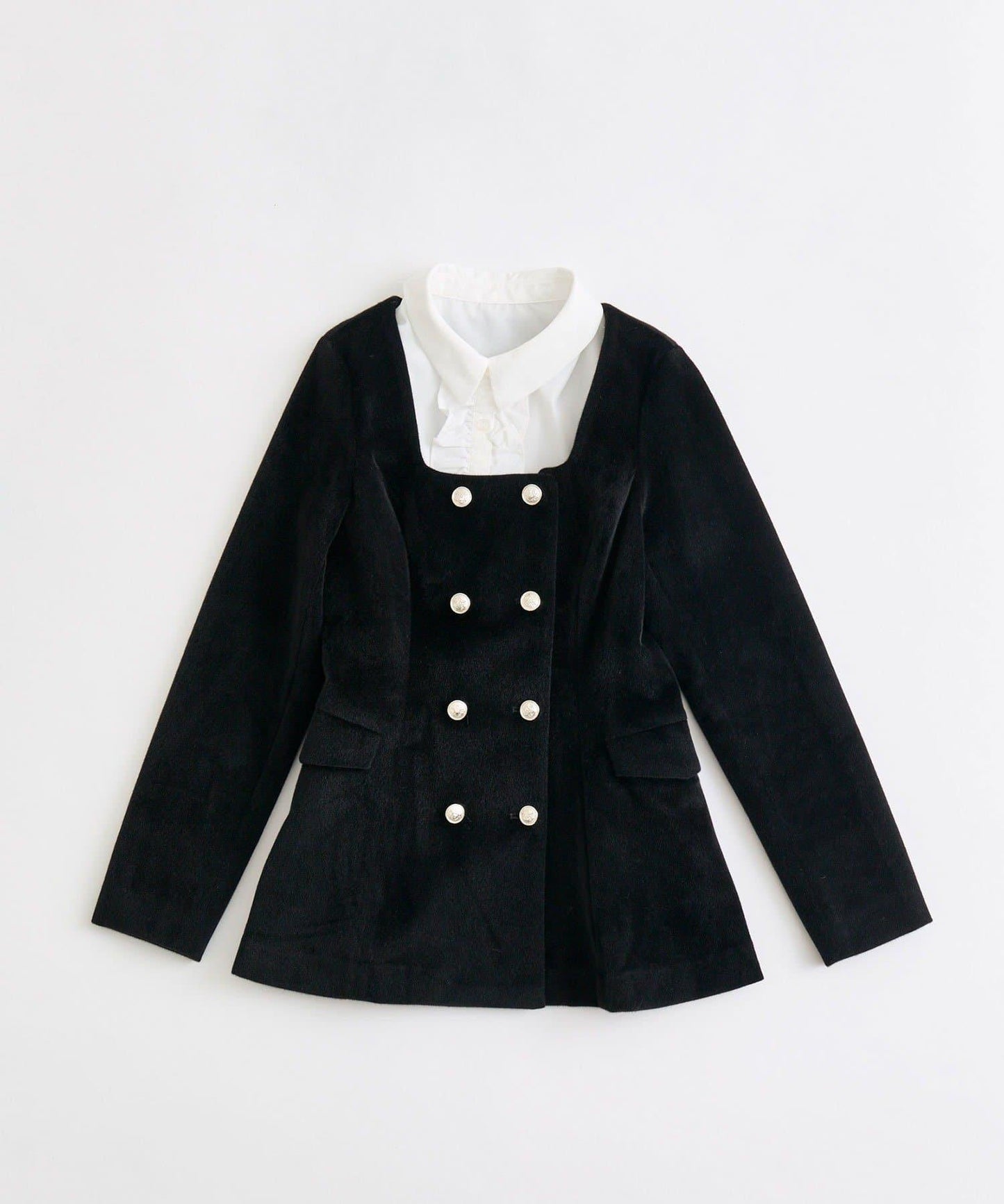 【Belle Charme】經典荷葉邊領夾克