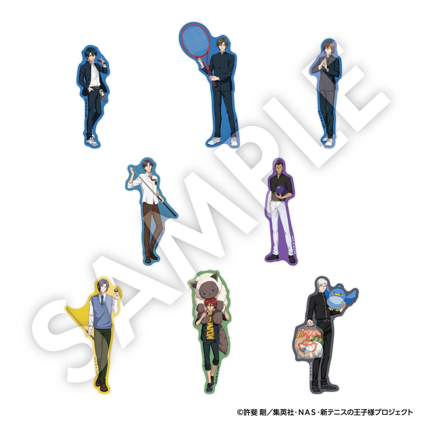 《新網球王子》亞克力徽章Vol.4 全8款 【全套OPP包裝/8個裝】