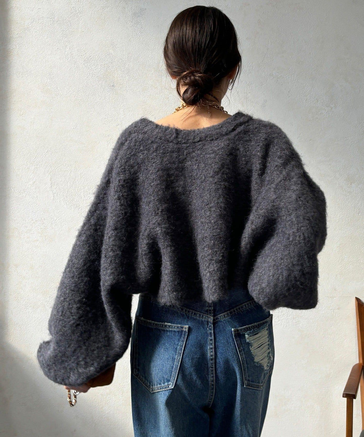 針織開衫+針織連衣裙套裝