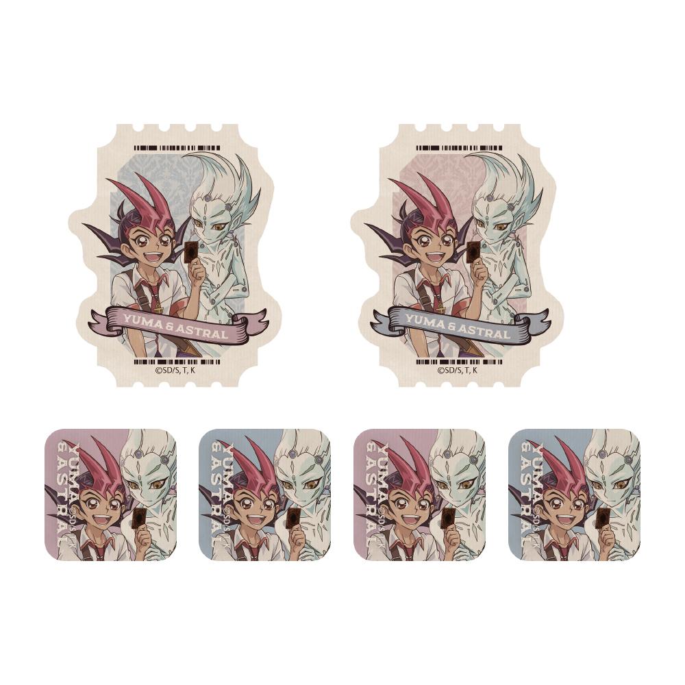 遊戲王ZEXAL 繪製版 九十九遊馬&阿斯特爾 迷你貼紙套裝 休閒模式決鬥者Ver.