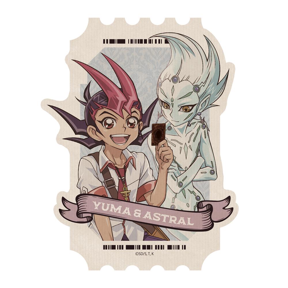 遊戲王ZEXAL_新繪 九十九遊馬&阿斯特拉爾 戶外適用貼紙 休閒模式決鬥者Ver.