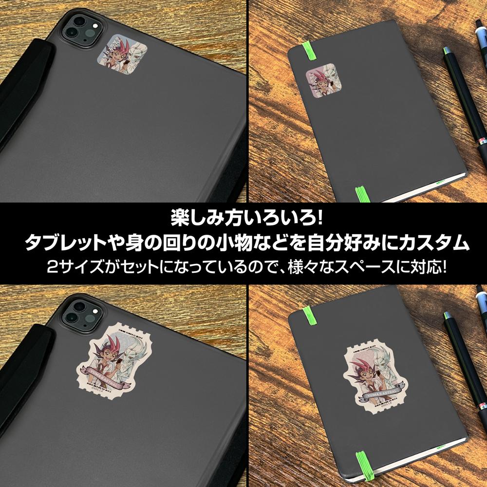 遊戲王ZEXAL 繪製版 九十九遊馬&阿斯特爾 迷你貼紙套裝 休閒模式決鬥者Ver.