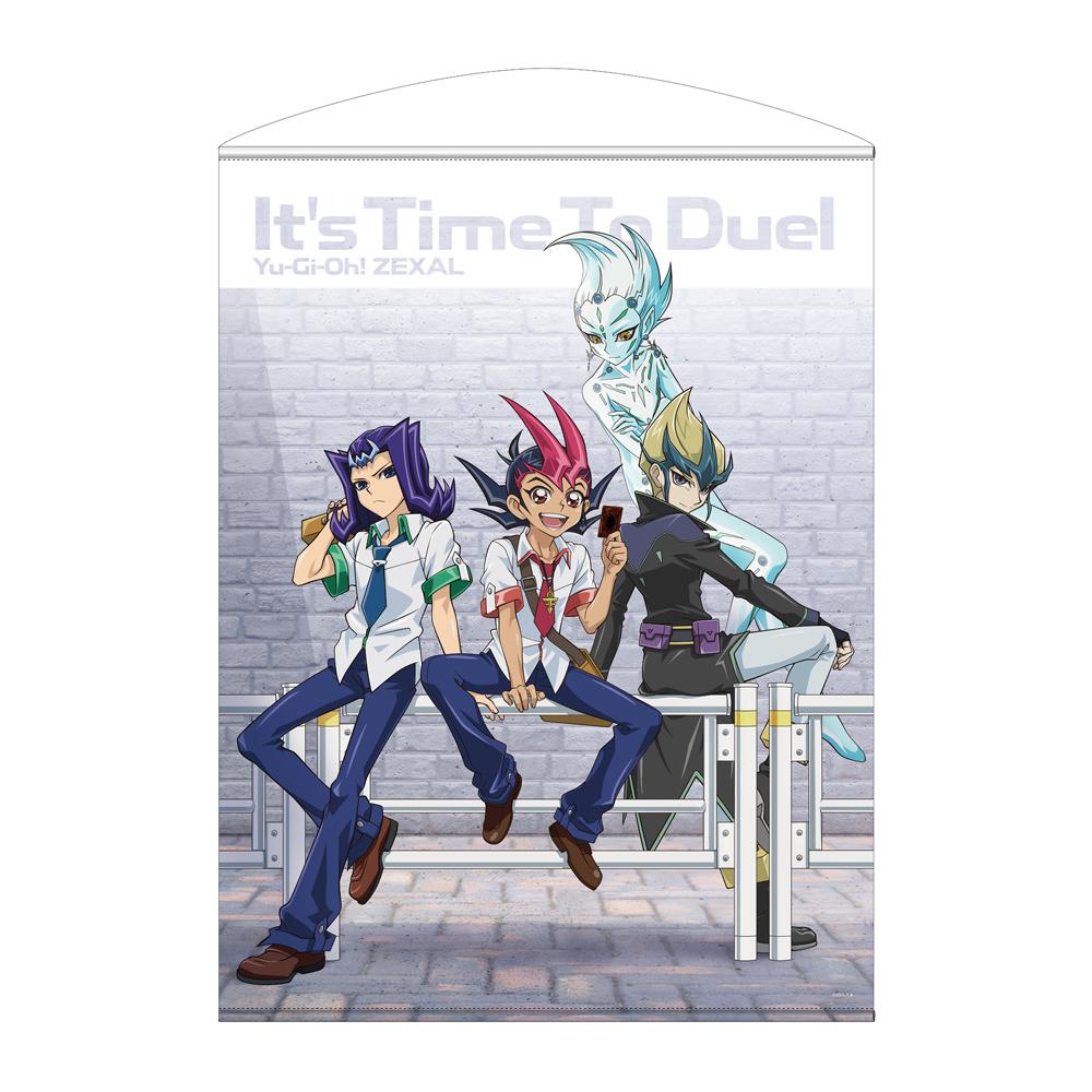 遊戲王ZEXAL_新繪 遊馬&阿斯特拉爾&凌牙&卡伊特 100cm掛毯 休閒模式的決鬥者