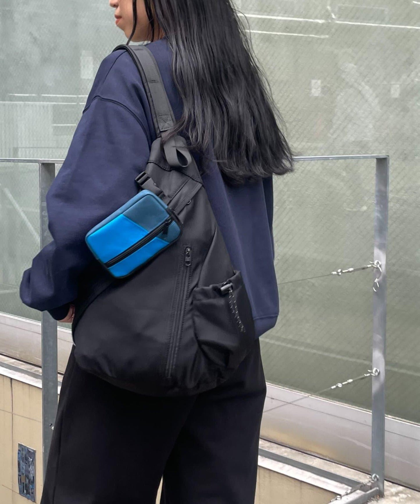【LEI企畫 / 】防潑水多功能掛繩附收納包