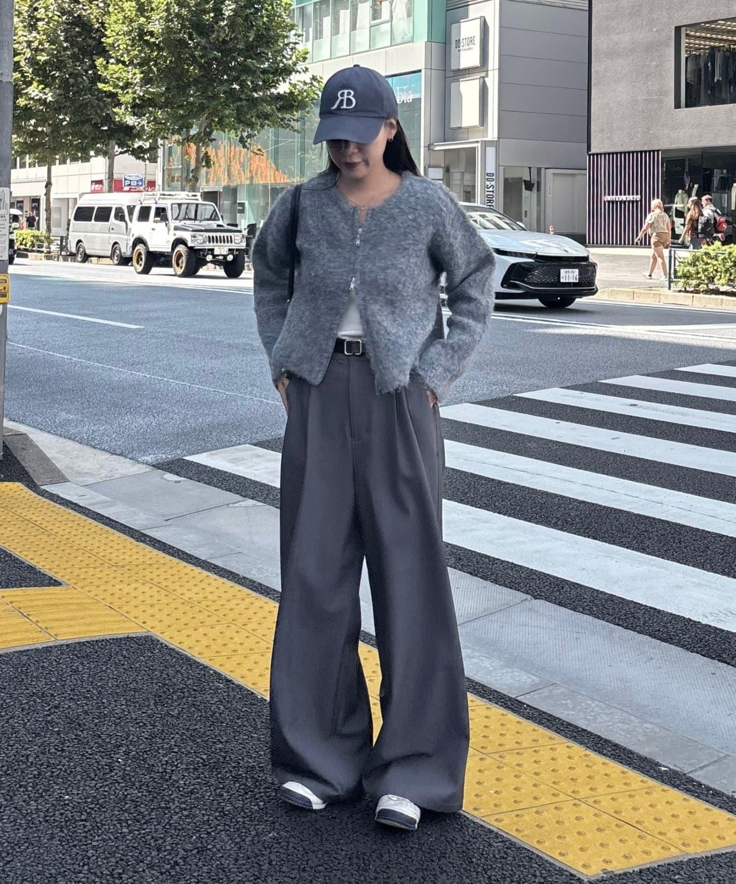 羊毛混紡圈圈紗雙拉鍊開衫