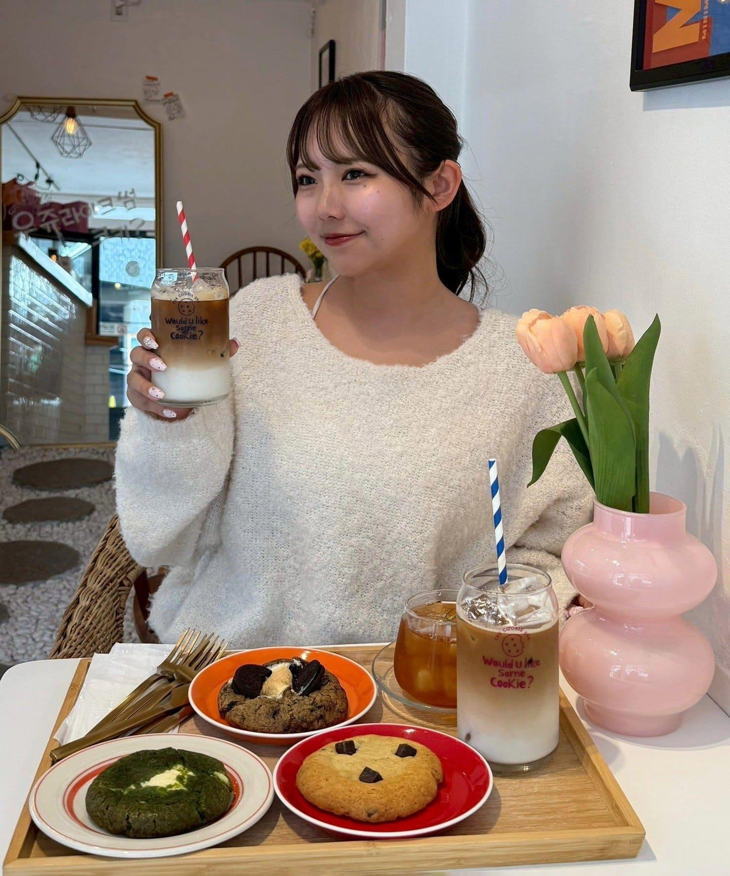 【Ribbon Collection】後背天鵝絨蝴蝶結針織衫