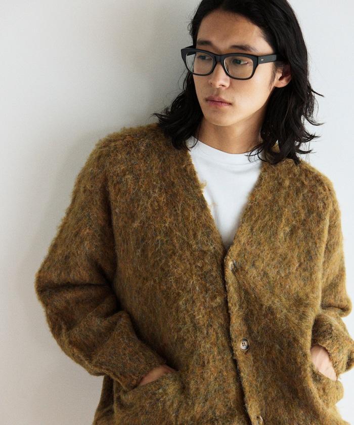 長毛針織休閒開衫