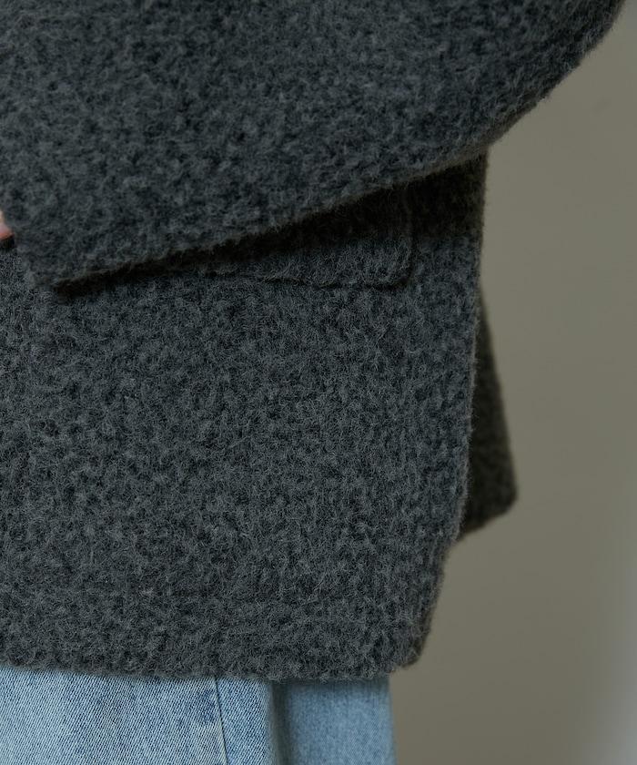 羊羔絨中長款外套