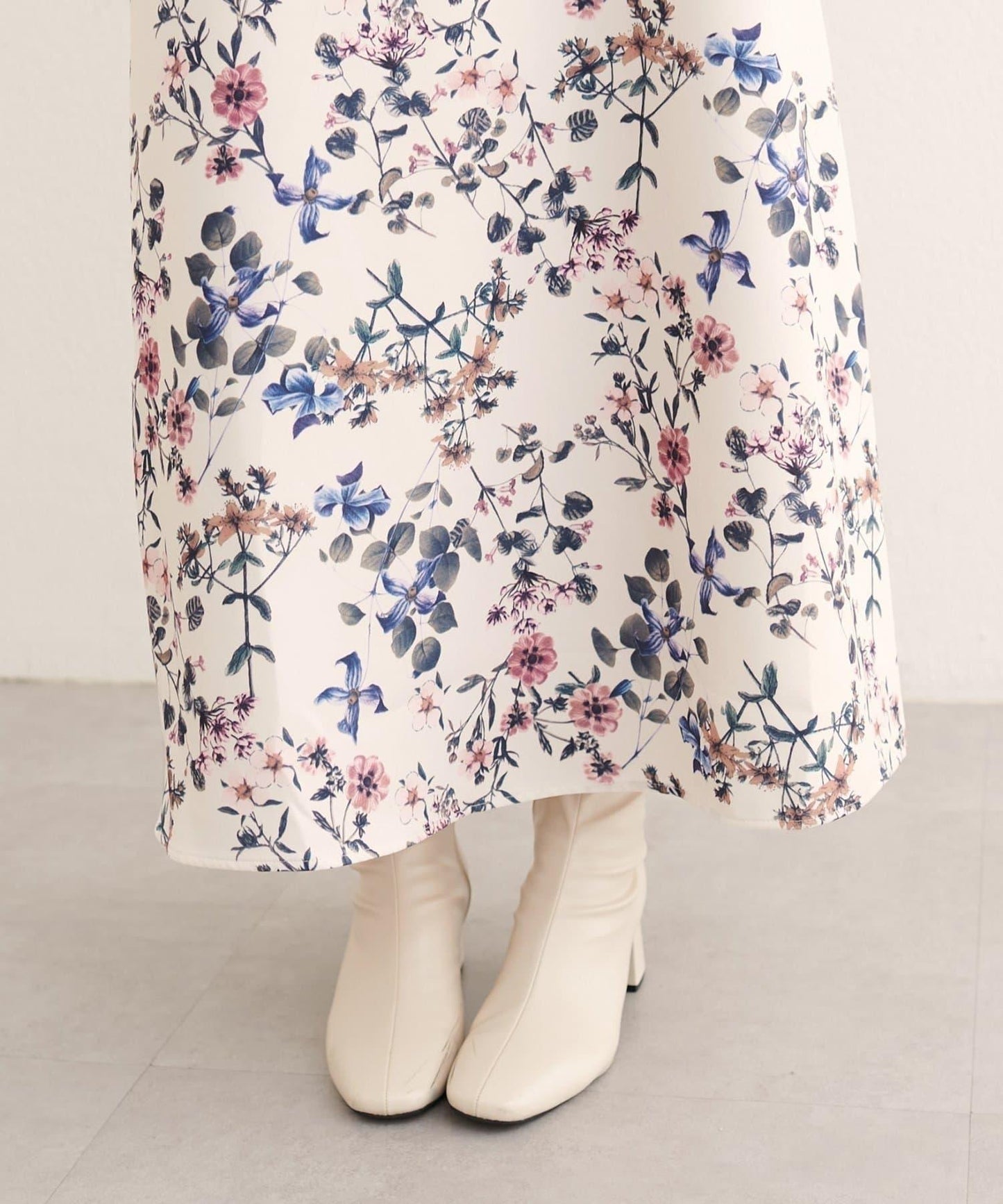 【natural couture】花卉圖案吊帶連衣裙