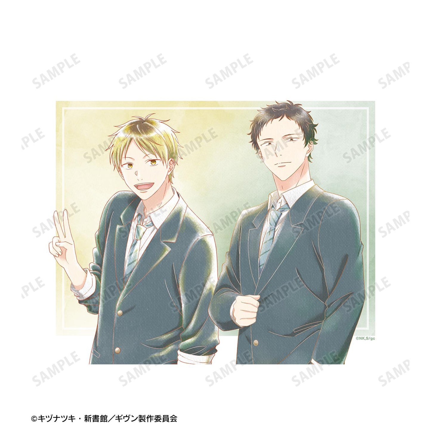 電影 《GIVEN 被贈與的未來》 海邊_鹿島柊&八木玄純 Ani-Art aqua label 第3彈 F0號畫布板