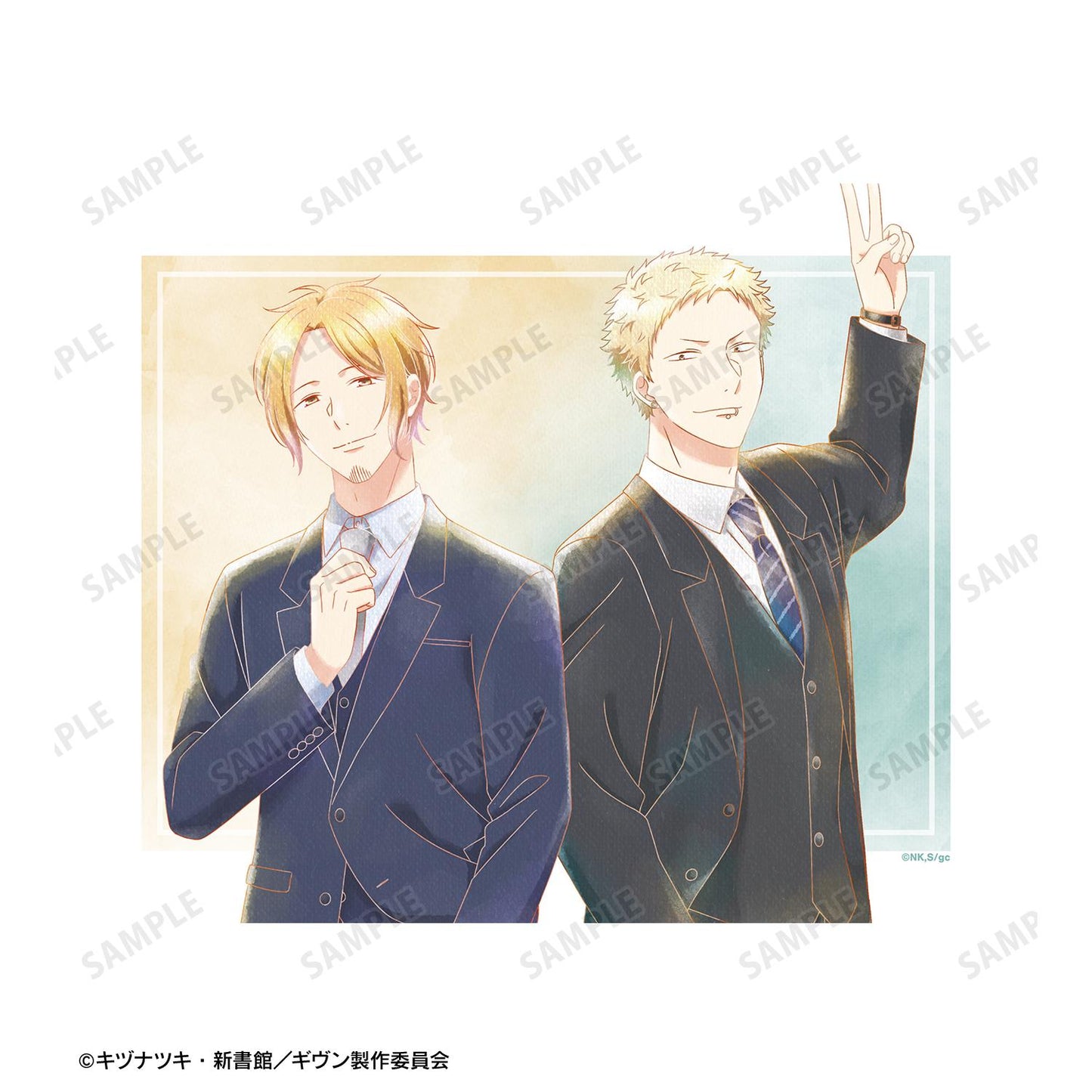 電影 《GIVEN 被贈與的未來》 海邊_中山春樹&梶秋彥 Ani-Art aqua label 第3彈 F0號畫布板