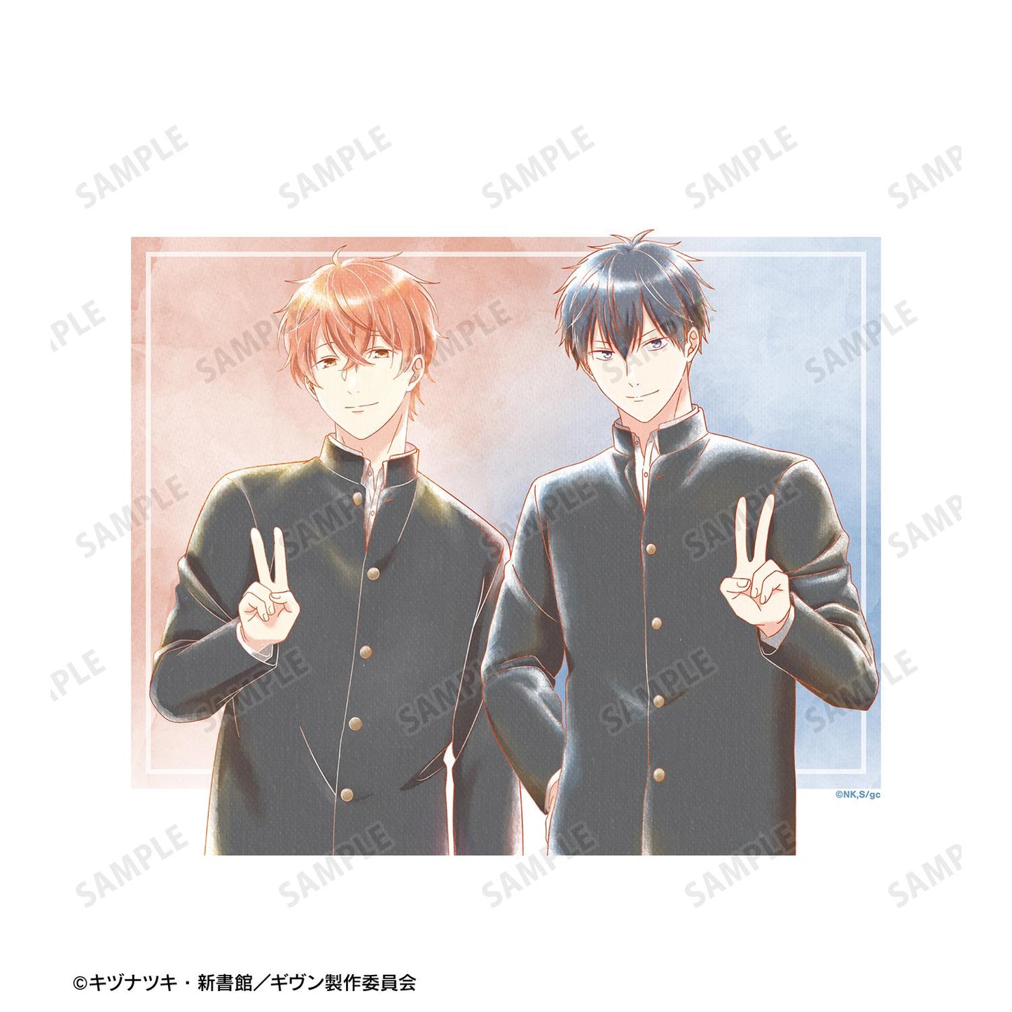 電影 《GIVEN 被贈與的未來》 海邊_佐藤真冬&上之山立夏 Ani-Art aqua label 第三彈 F0號畫布板