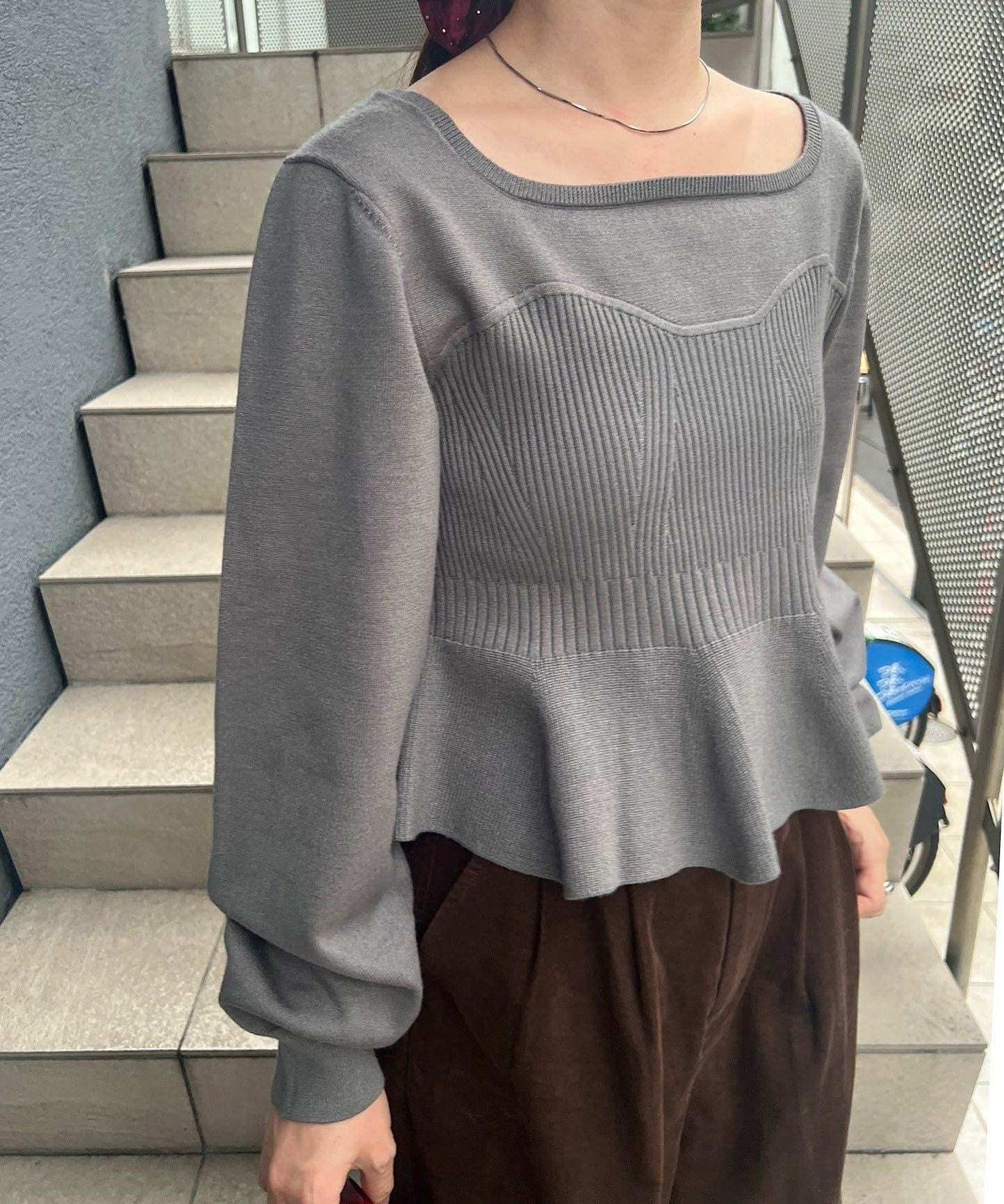 【S.M尺碼可選】吊帶荷葉邊針織衫