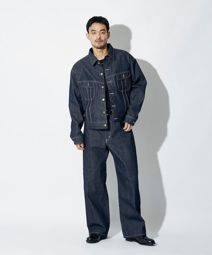 限定 Lee × Chah Chah 直筒牛仔褲