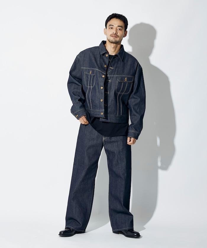 限定 Lee × Chah Chah 直筒牛仔褲