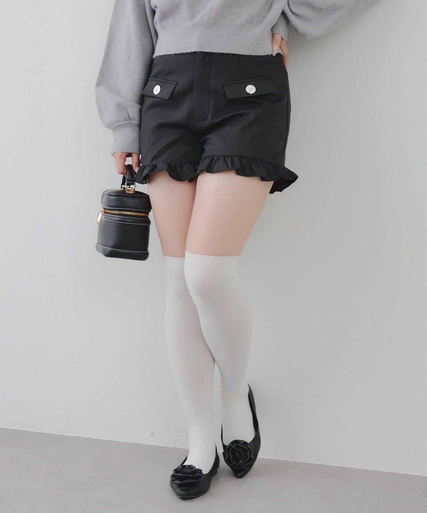 顯瘦無誤!荷葉邊短褲