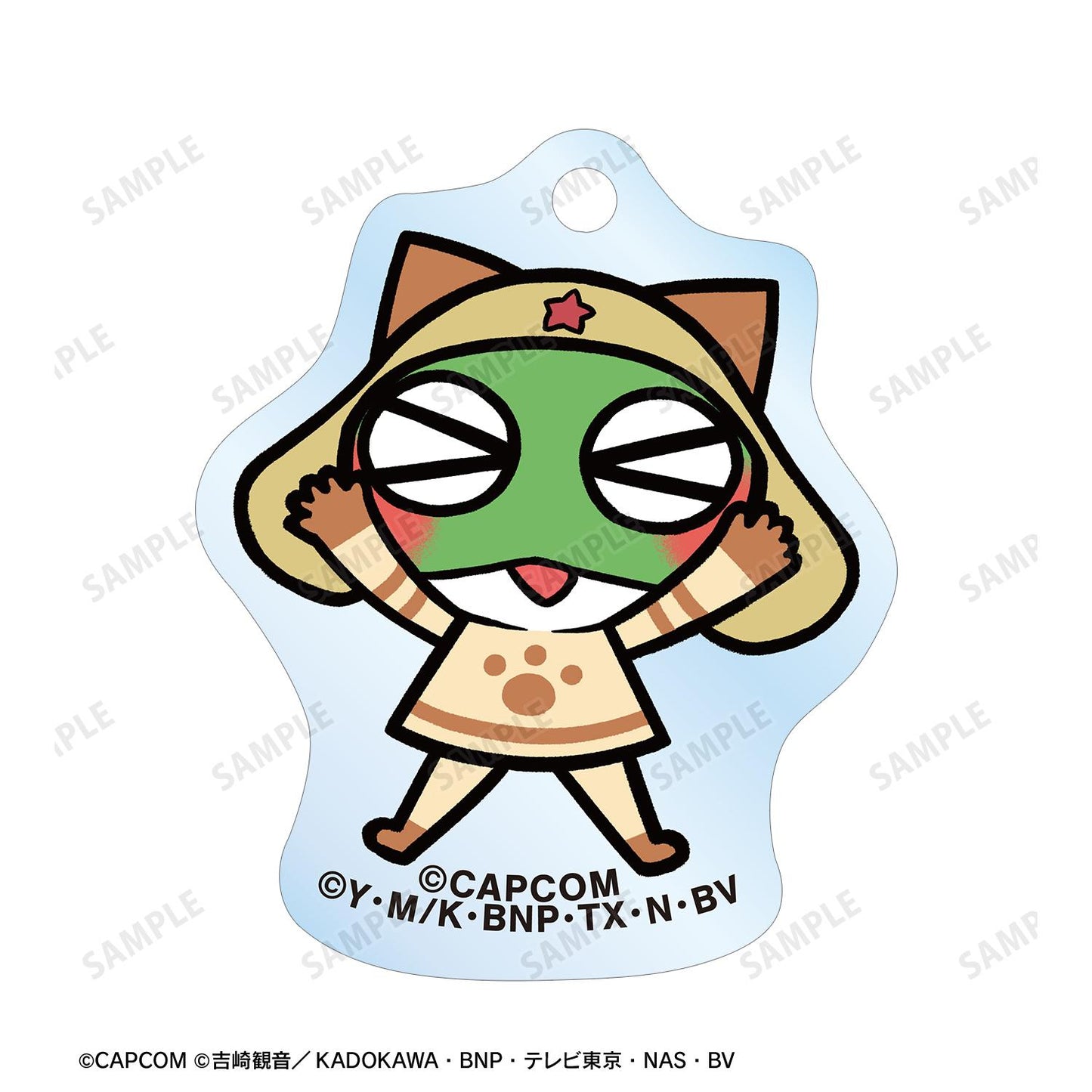 《怪物獵人物語》×《Keroro軍曹》_Keroro艾露貓&Keroro 雙聯亞克力鑰匙扣