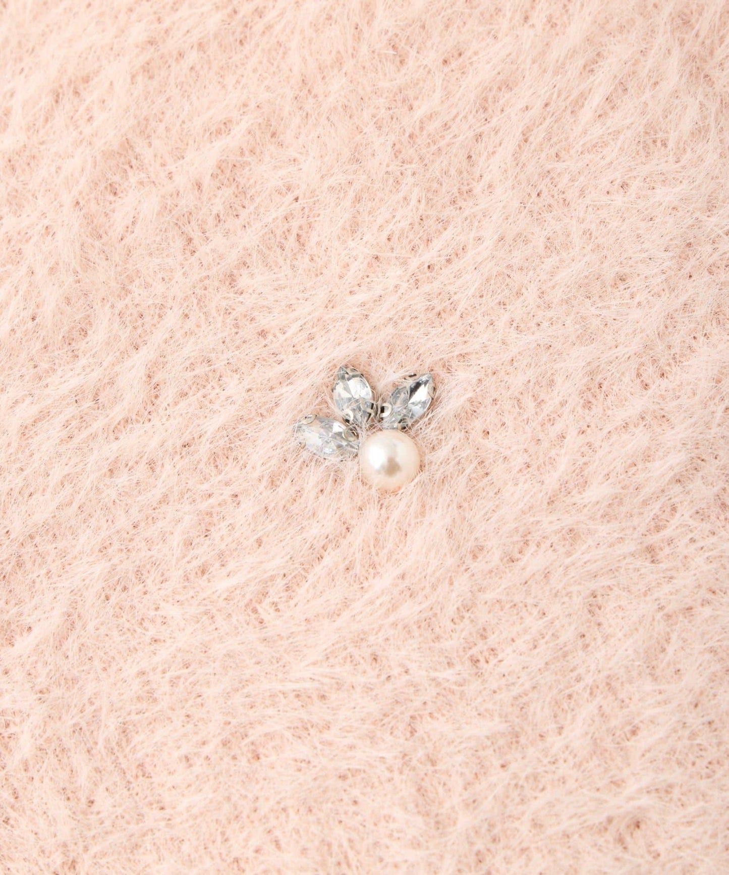 羽毛紗珠飾刺繡夾克開衫