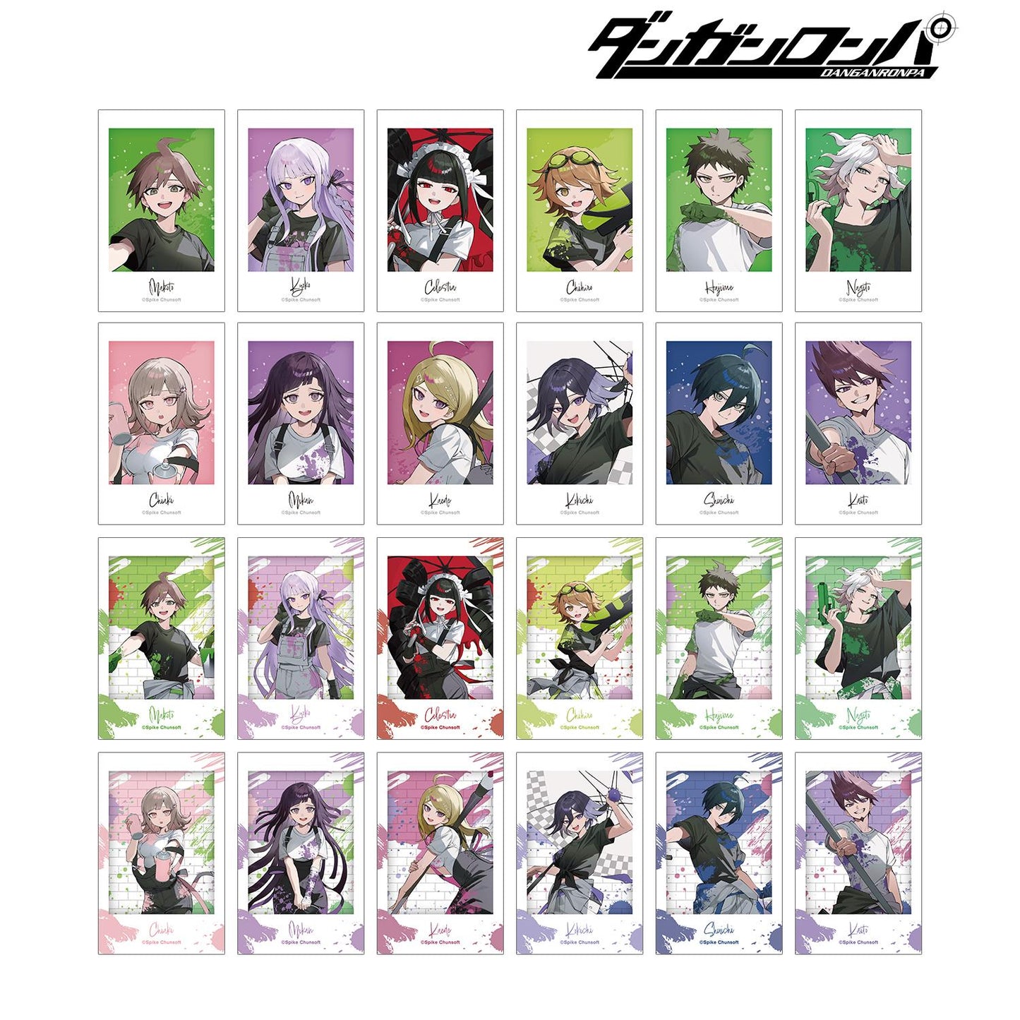 《彈丸論破》さくしゃ2插畫 塗鴉風格版 隨機插畫卡(單品/全套BOX)【BOX/24包入】