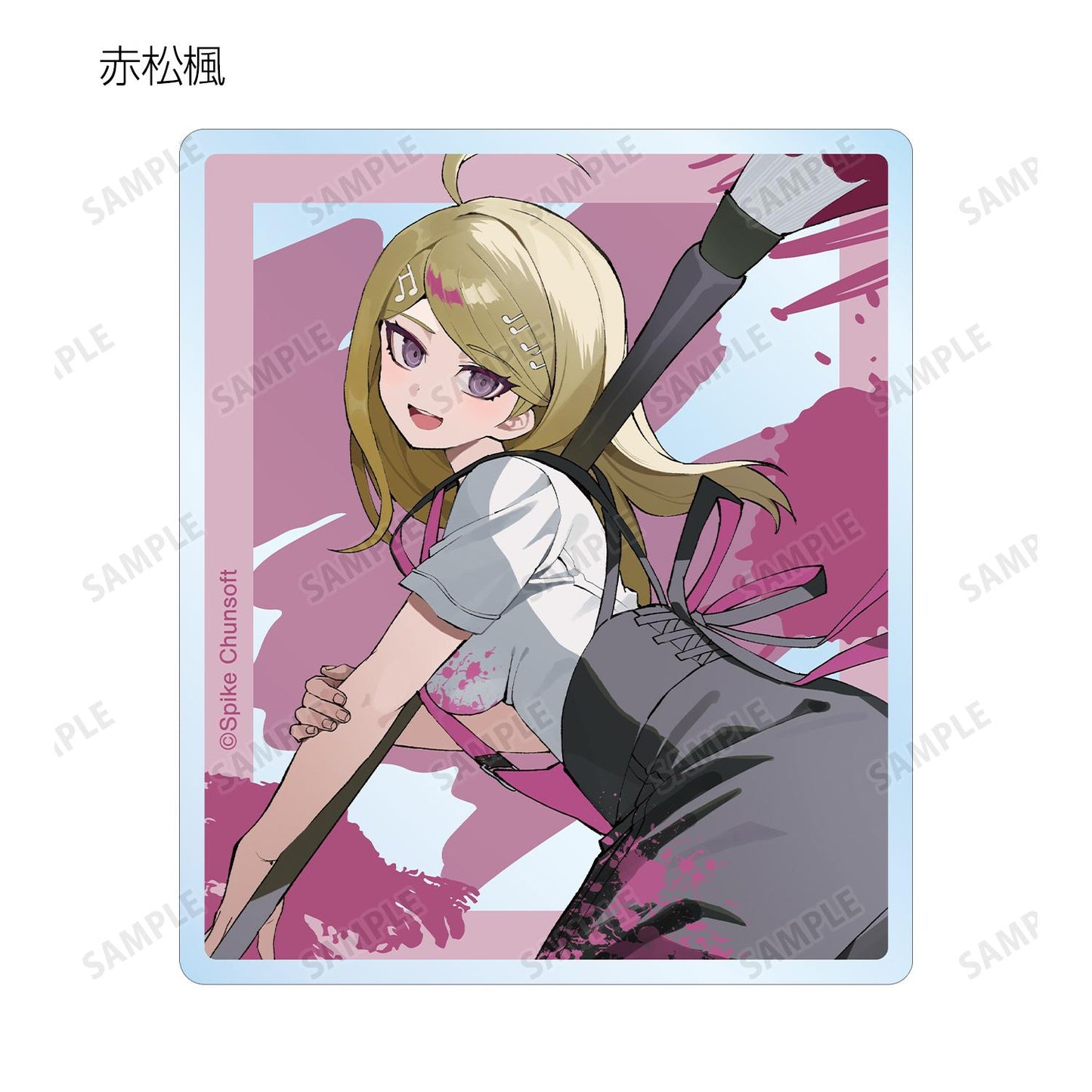 《彈丸論破》_さくしゃ2插畫 塗鴉風格版 隨機亞克力卡片(單品/全套BOX)【BOX/12包入】