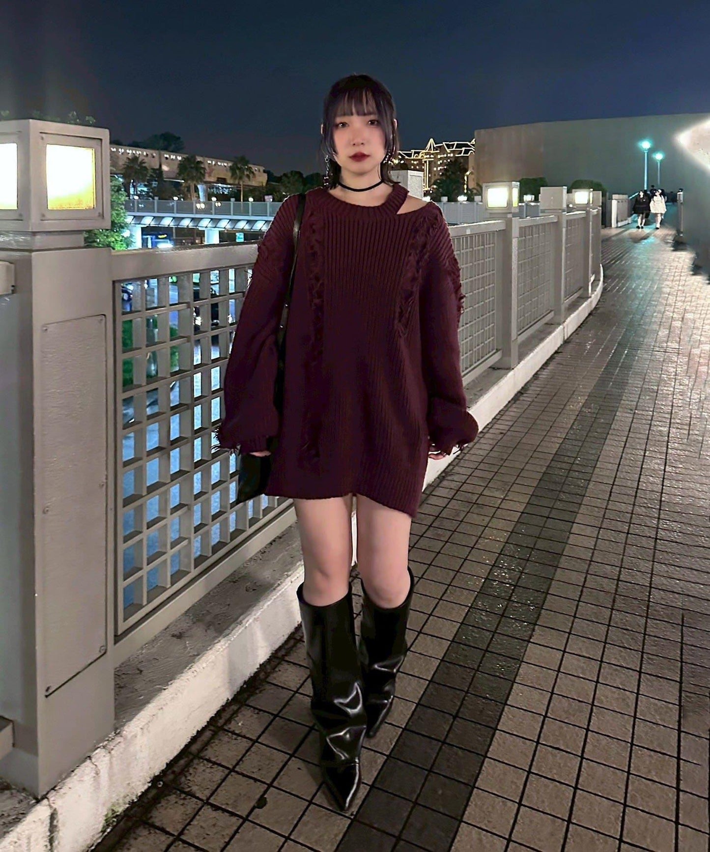 【Mavie..7】破洞流蘇寬鬆針織衫