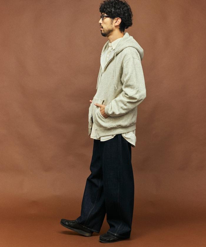 寬鬆版可水洗羊毛棉質拉鍊衛衣外套