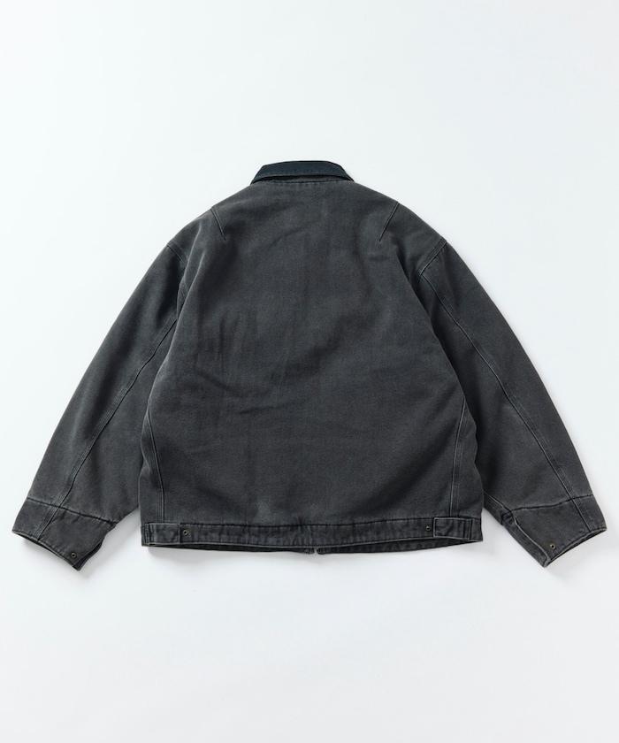 燈芯絨拼接工藝牛仔夾克