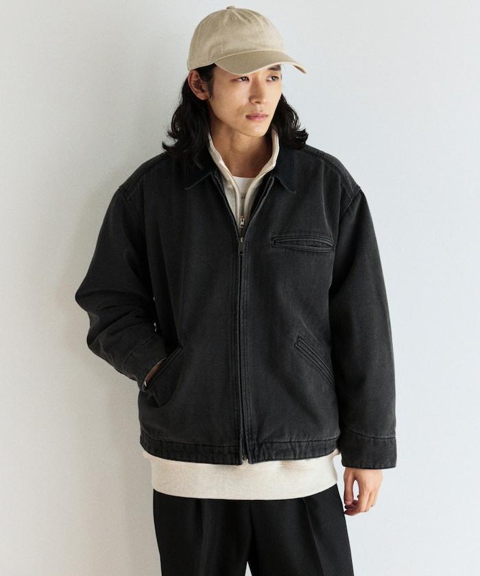 燈芯絨拼接工藝牛仔夾克