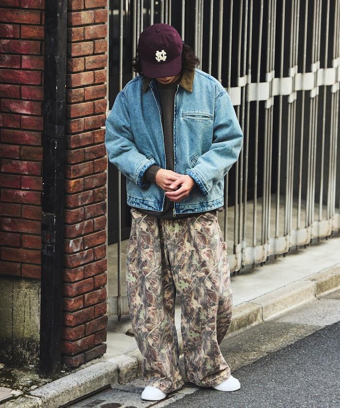 燈芯絨拼接工藝牛仔夾克