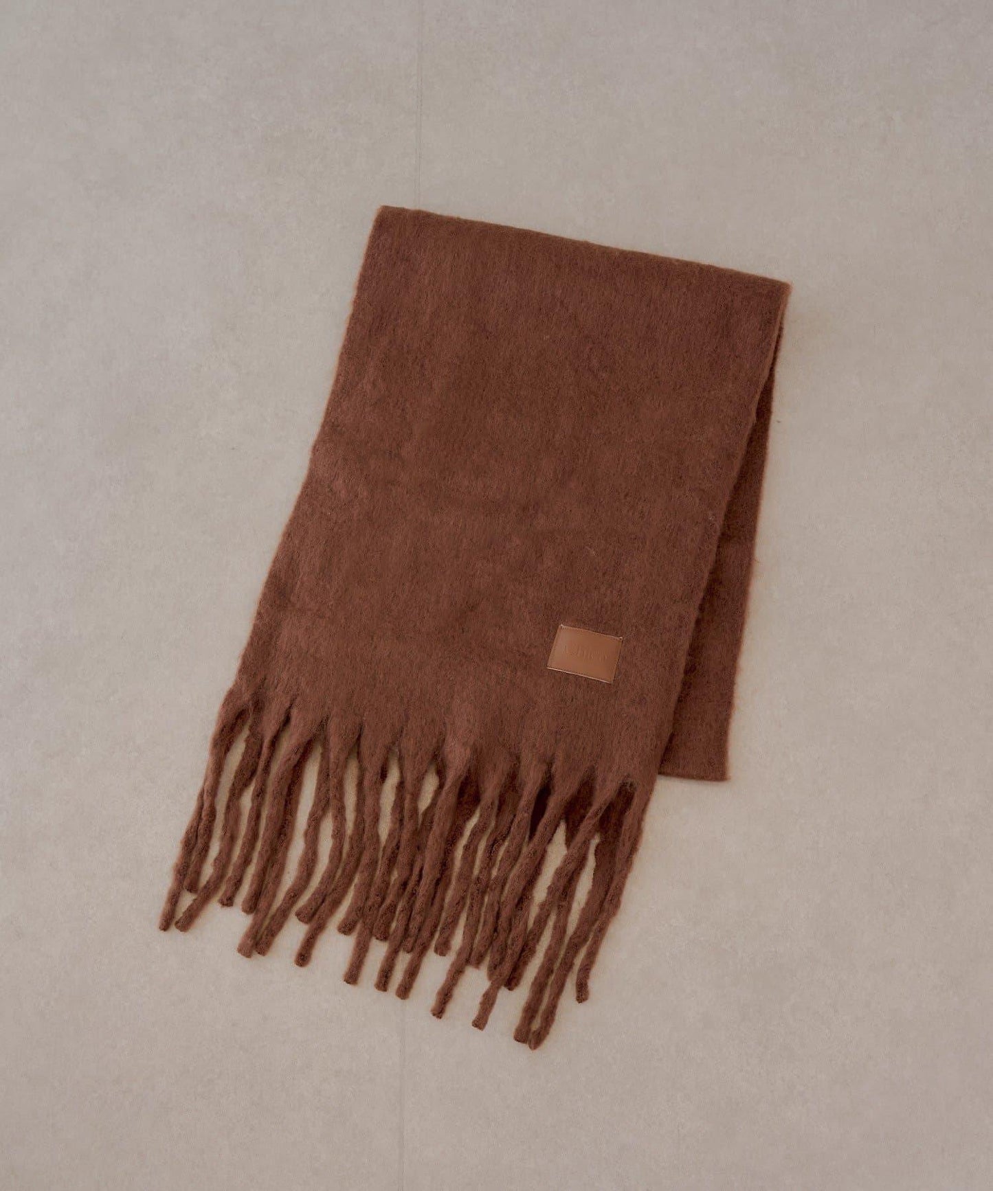 【Chico】粗大流蘇 蓬鬆 圍巾