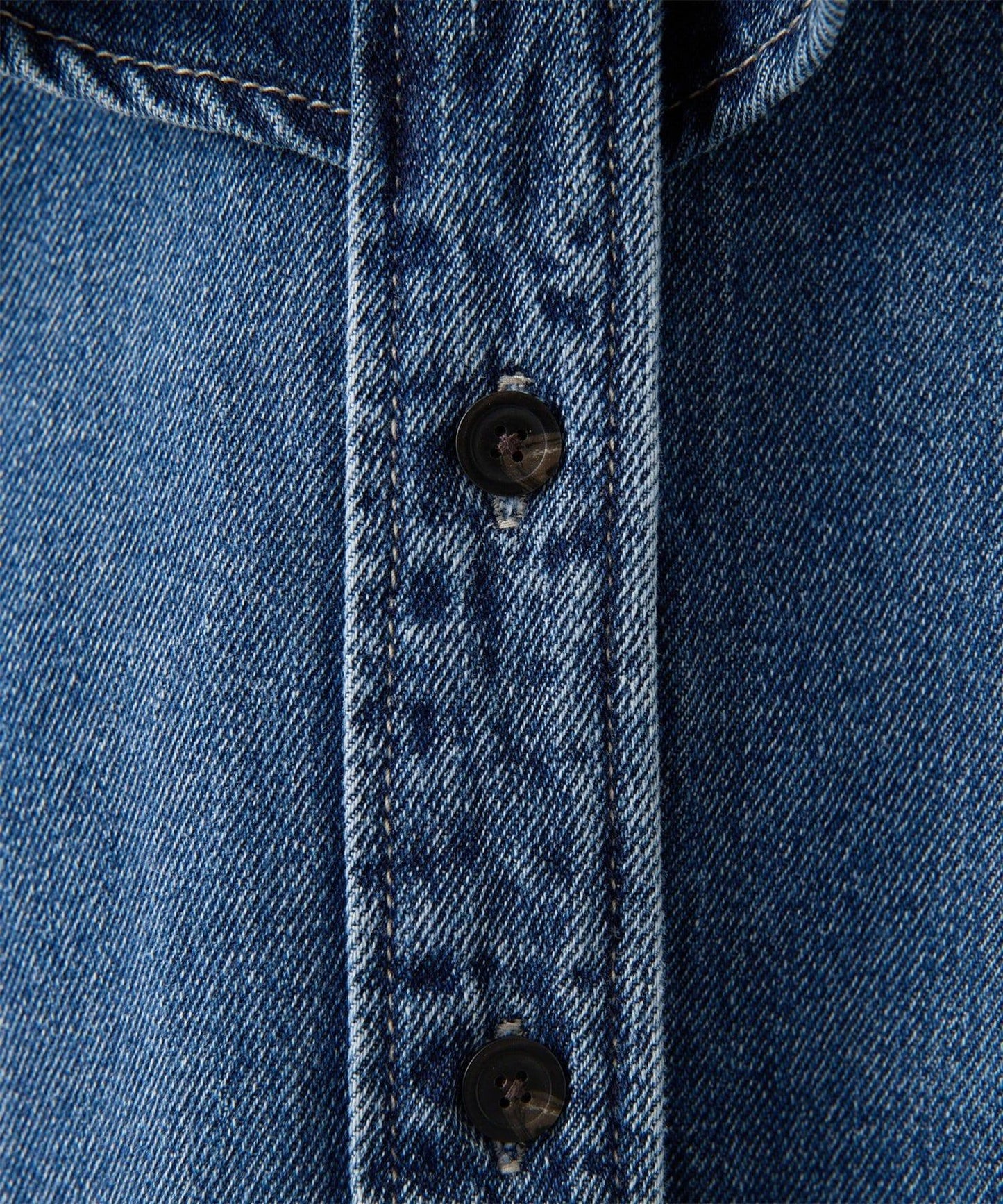 荷葉邊牛仔襯衫