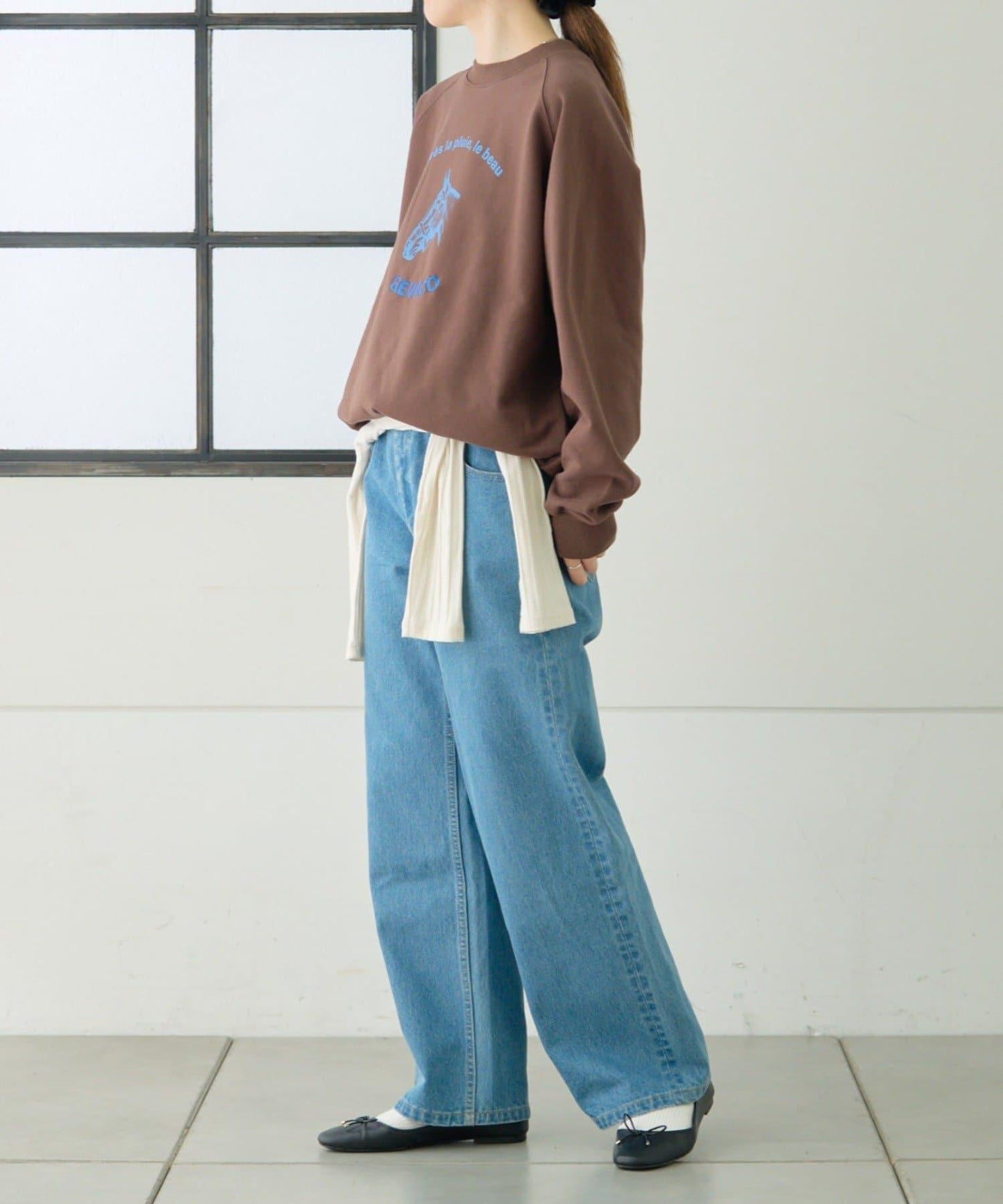 【GEVACO】加絨刺繡印花套頭衫