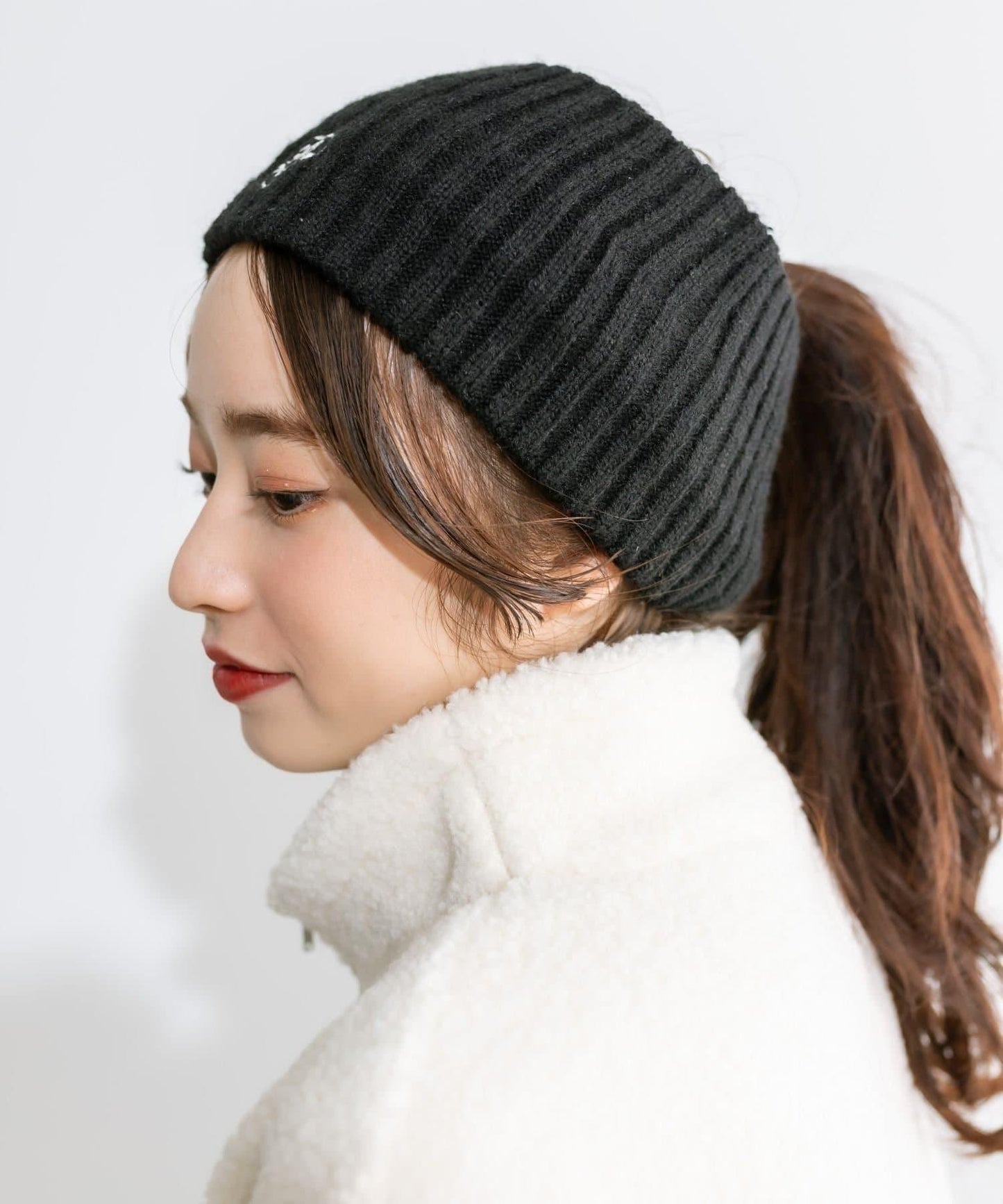 【OLIVE des OLIVE】愛心原創刺繡針織髮帶