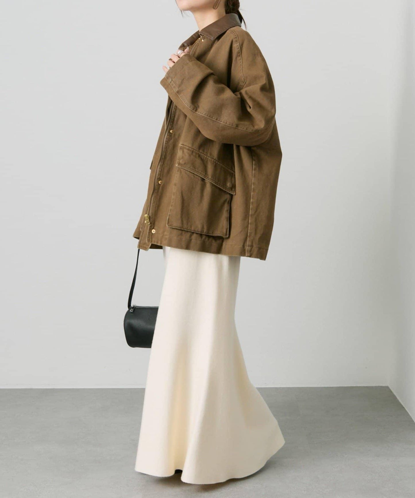 【/復刻】米蘭羅紋針織半身裙