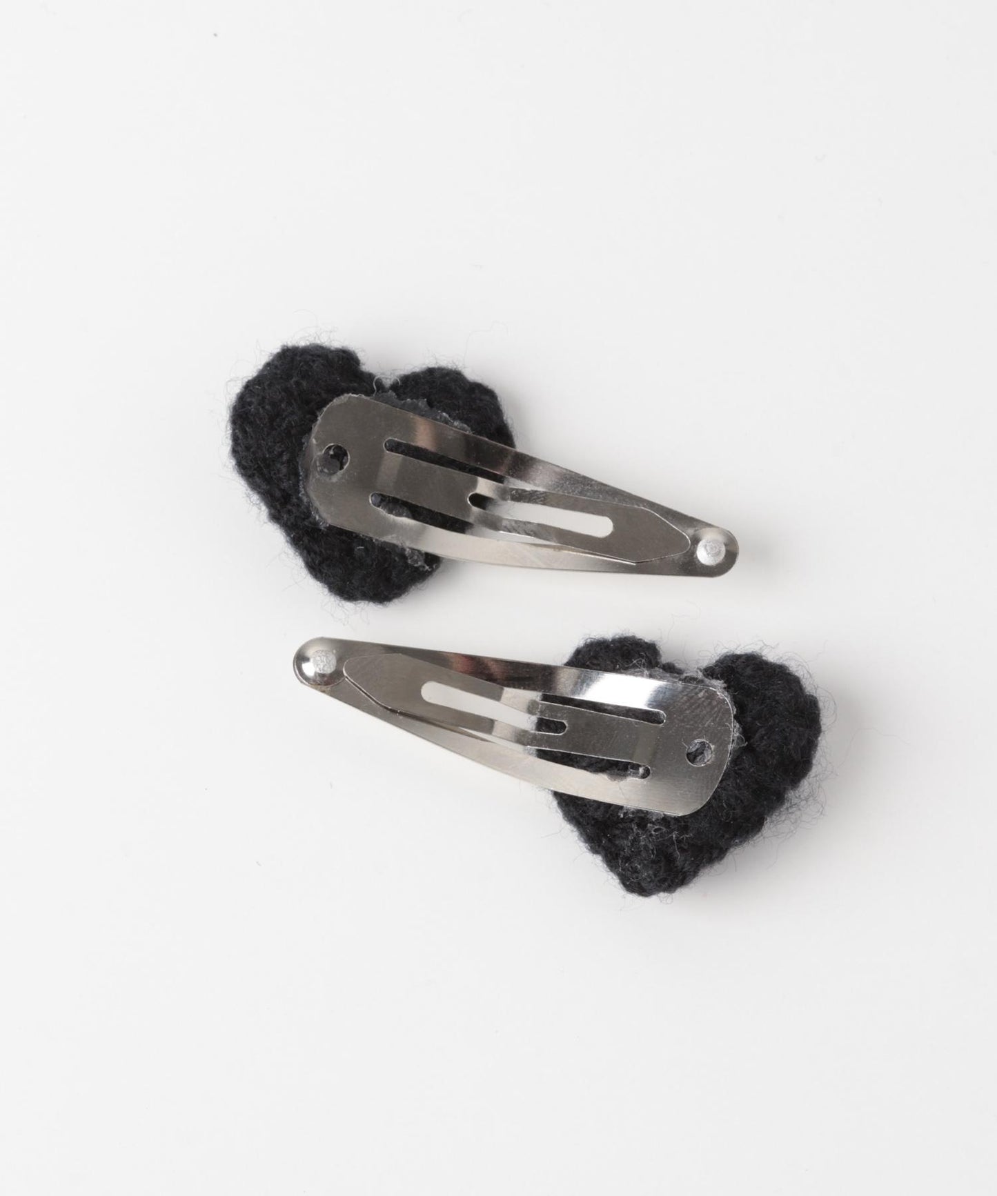 針織愛心套裝髮夾