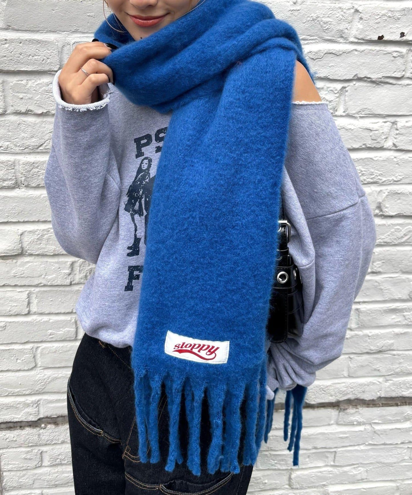 SLOPPY拼色圍巾