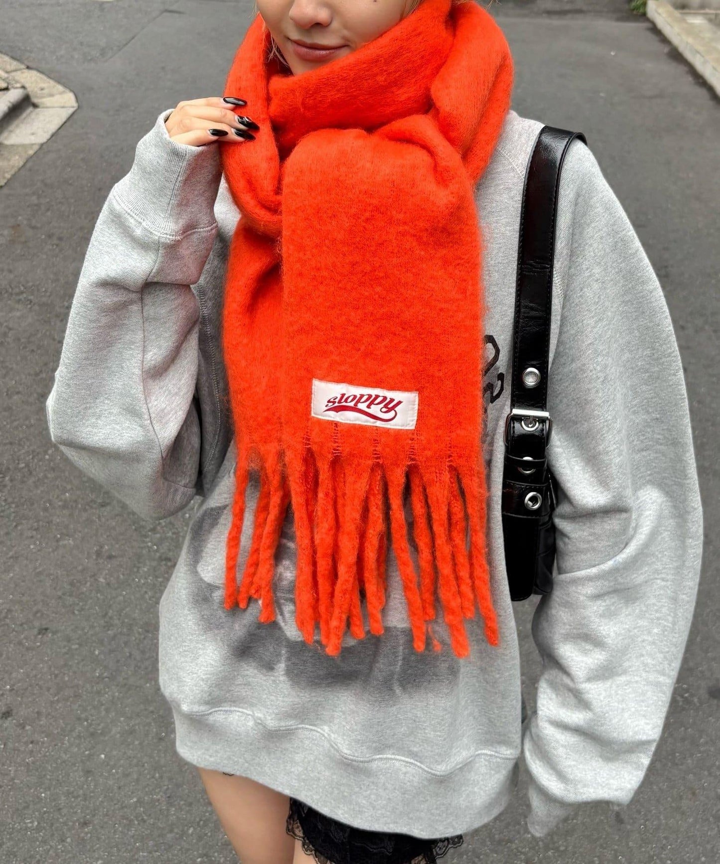 SLOPPY拼色圍巾