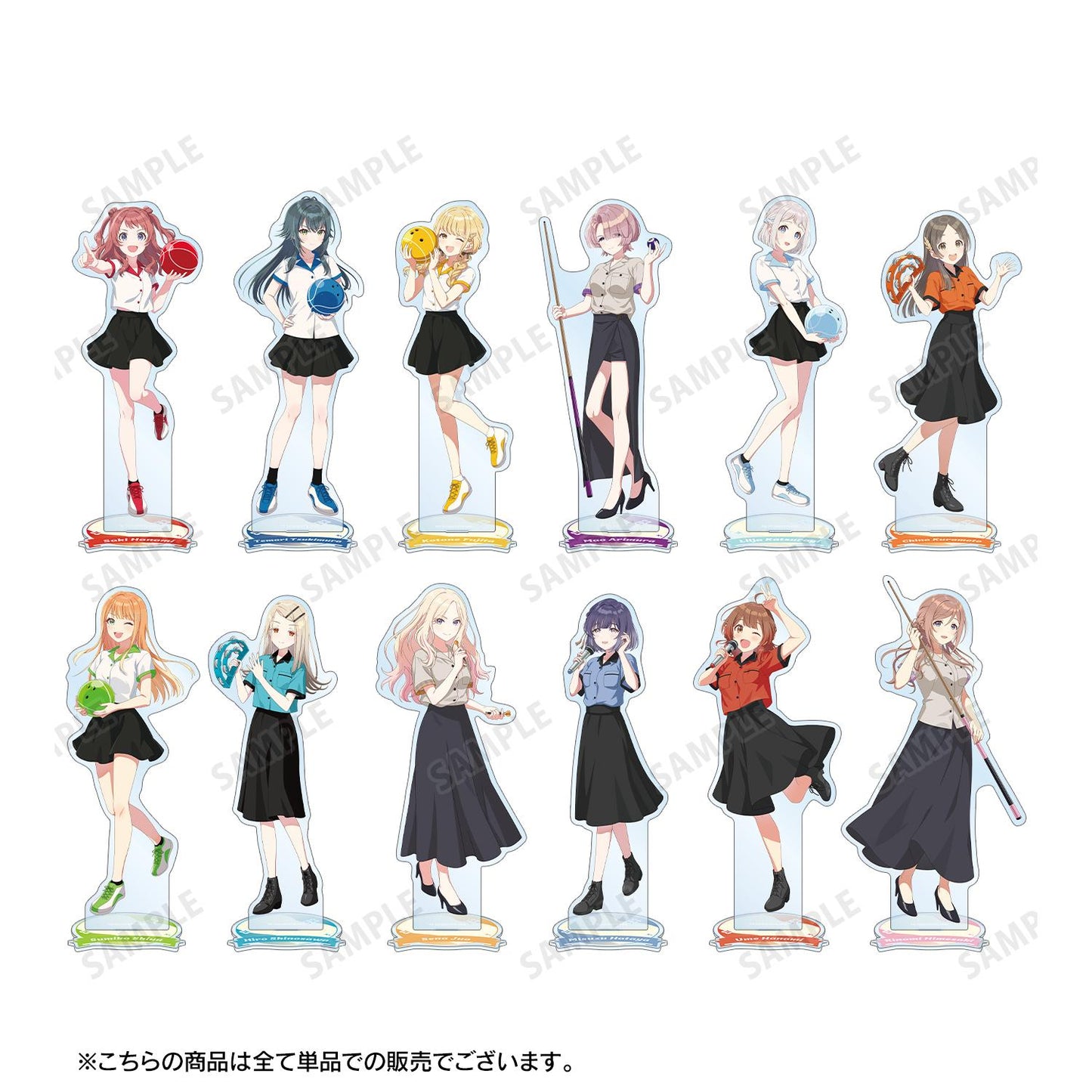 學園偶像大師_新繪 姬崎莉波 保齡球襯衫ver. 特大亞克力立牌