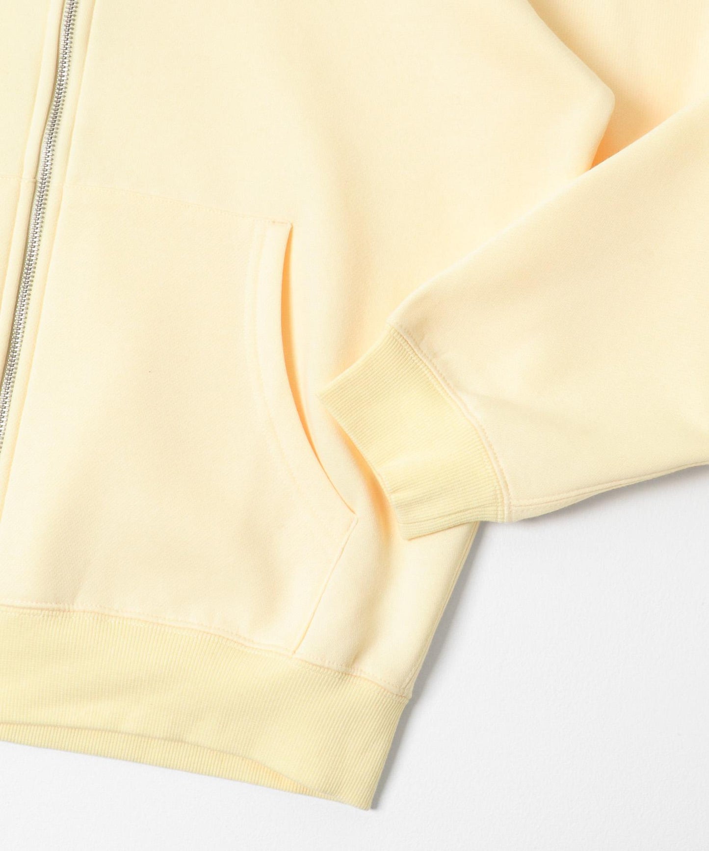 加絨圓領拉鍊衛衣